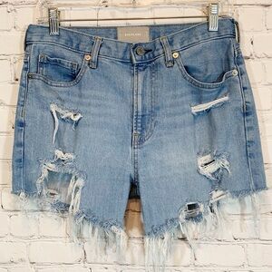 Everlane Jean Cut off Shorts hi rise Destroyed